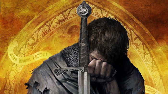 Kingdom Come: Deliverance game art with sword