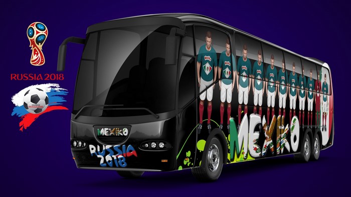 Mexico 2018 FIFA World Cup Bus