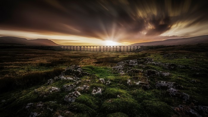 Sunset over Ribblehead Viaduct, Yorkshire Dales