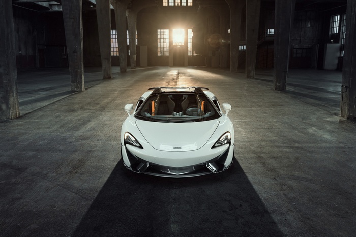 McLaren 570S Spider by Novitec in warehouse