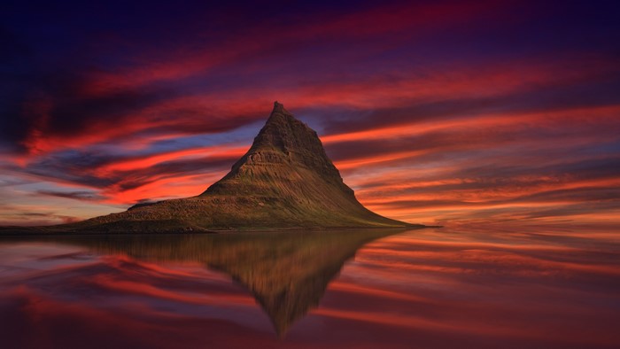Kirkjufell Mountain at Sunset