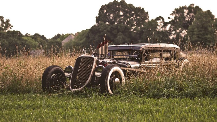1930 Ford Model T Rat Rod in a Field