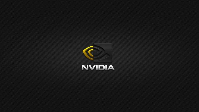 Nvidia logo on a dark background