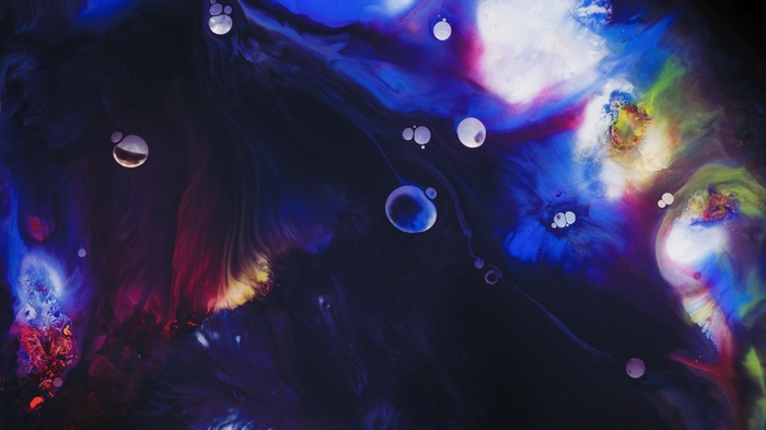 Abstract Galaxy with Bubbles