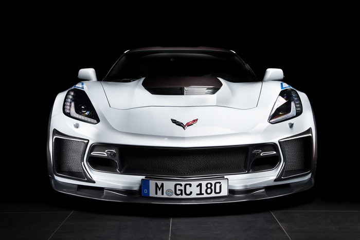 White 2018 Chevrolet Corvette Z06 Carbon 65 Edition by GeigerCars