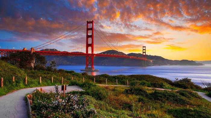 Golden Gate Bridge at Sunset