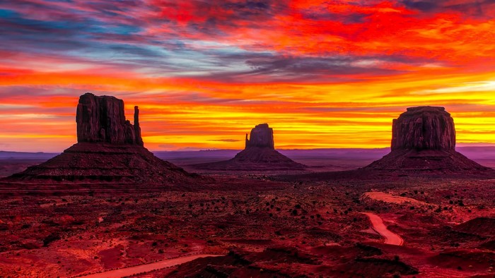 Monument Valley at sunset