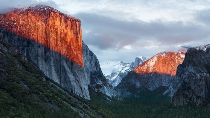 Yosemite National Park El Capitan and Half Dome