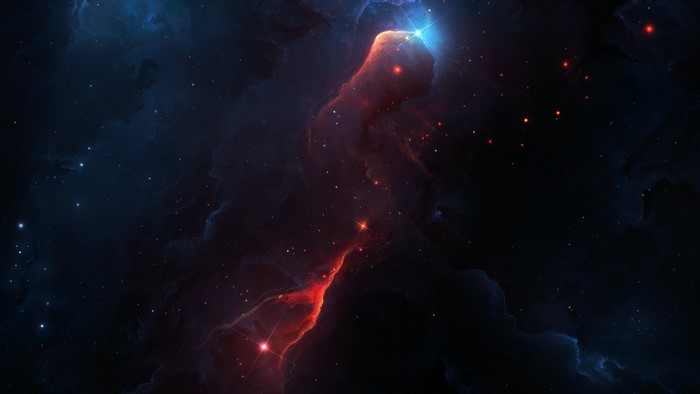 Deep Space Nebula with Stars