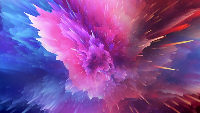 4K Color Splash Abstract Explosion