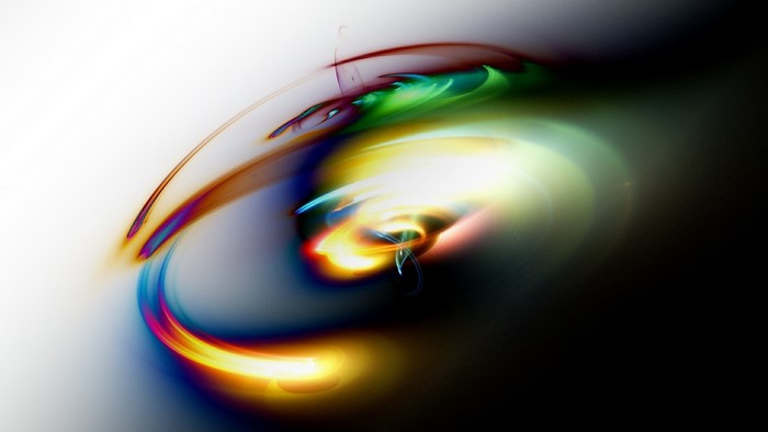Colorful Abstract Spiral Light Trails