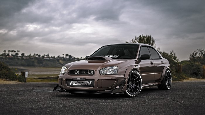 Subaru Impreza STI with widebody kit