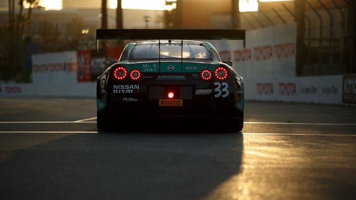 Nissan GT-R GT3 race car with number 33