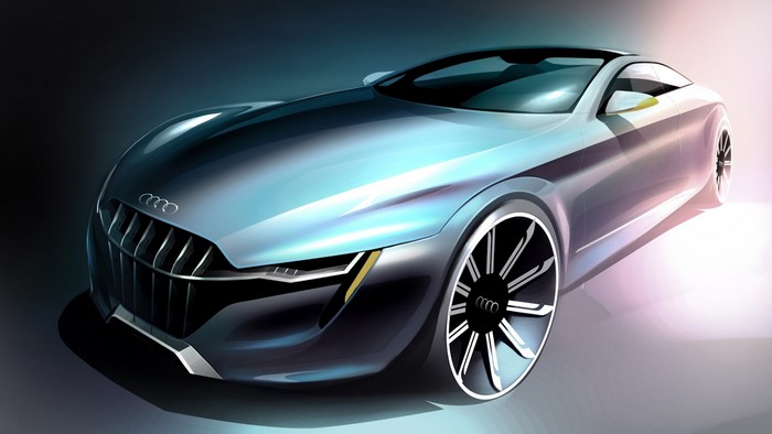 Audi concept car sketch