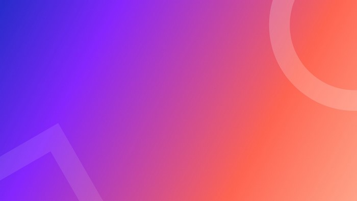 Gradient background with geometric shapes