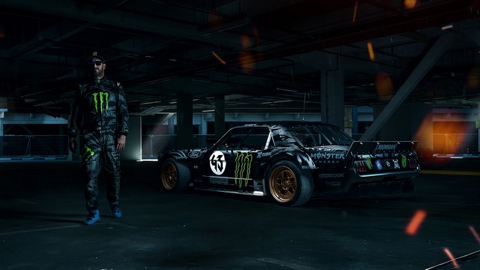 Ken Block and 1965 Ford Mustang