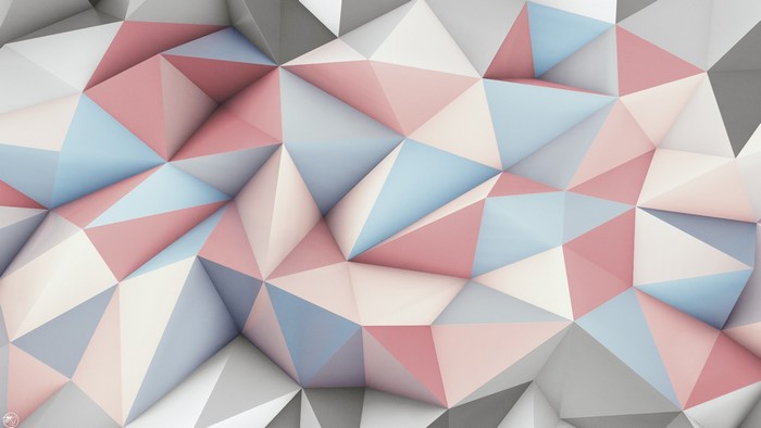 Abstract Geometric Low Poly Art
