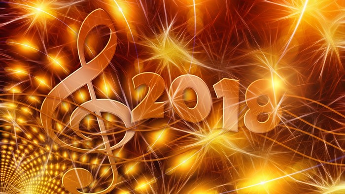 4K 2018 Music Celebration with Fireworks