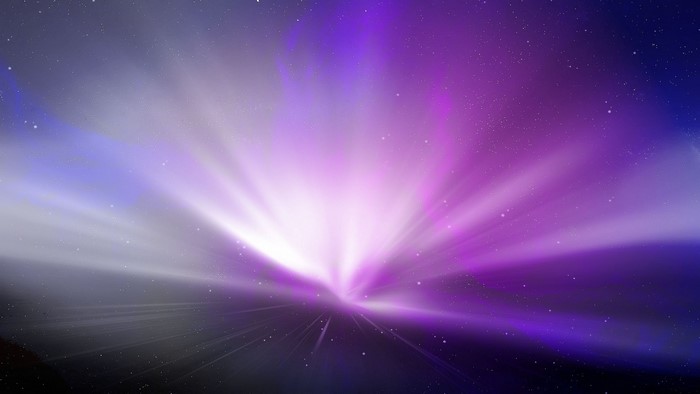 Abstract Purple and White Light Rays