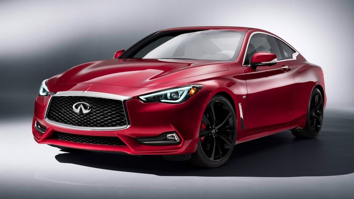 Red Infiniti Q60 Coupe