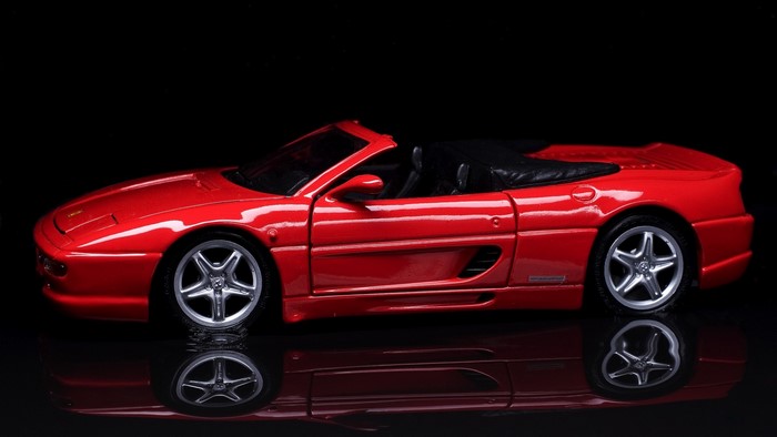 Red Ferrari Convertible Toy Car