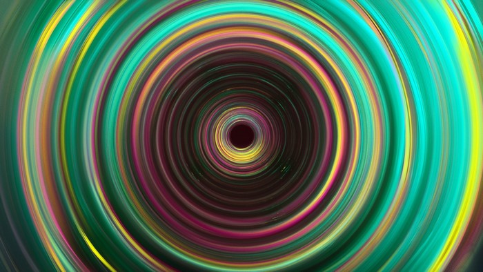 Abstract swirling colorful circles