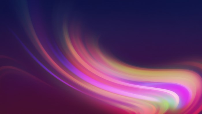Abstract Colorful Light Streaks on Dark Background