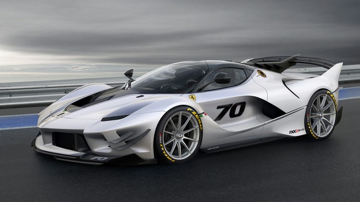 4K Ferrari FXX K Evo on a Racetrack