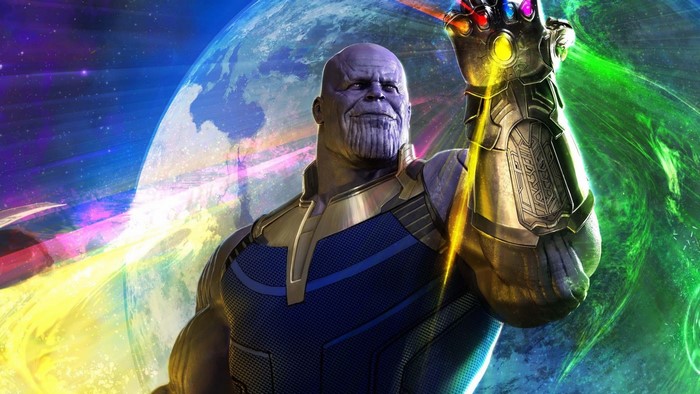 Thanos from Avengers Infinity War with Infinity Gauntlet
