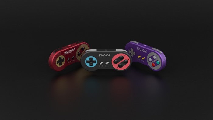 Nintendo Switch controllers in retro designs