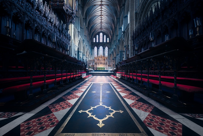 Ely Cathedral interior, England