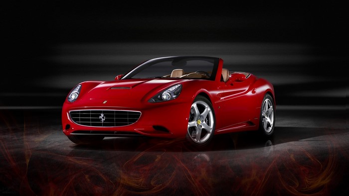 Red Ferrari California Convertible