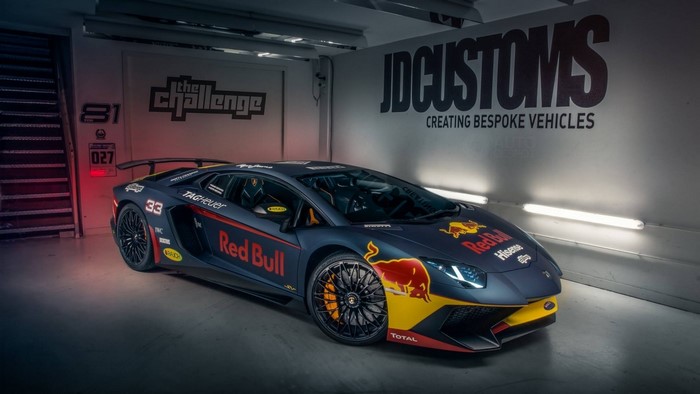 Lamborghini Aventador with Red Bull livery