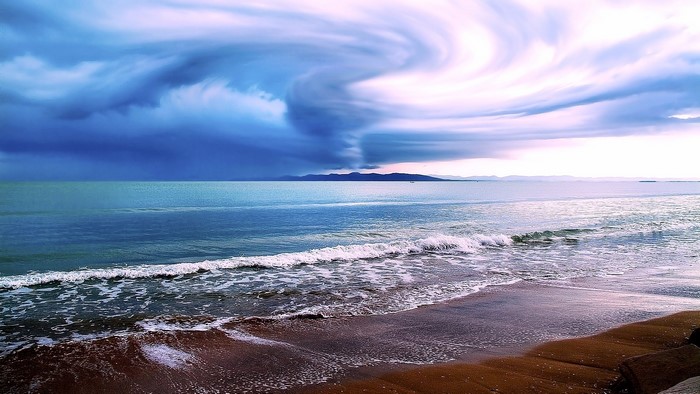 Stormy Sky Over the Sea