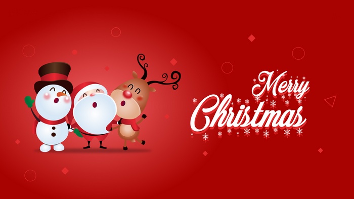 Snowman, Merry Christmas, Santa Claus