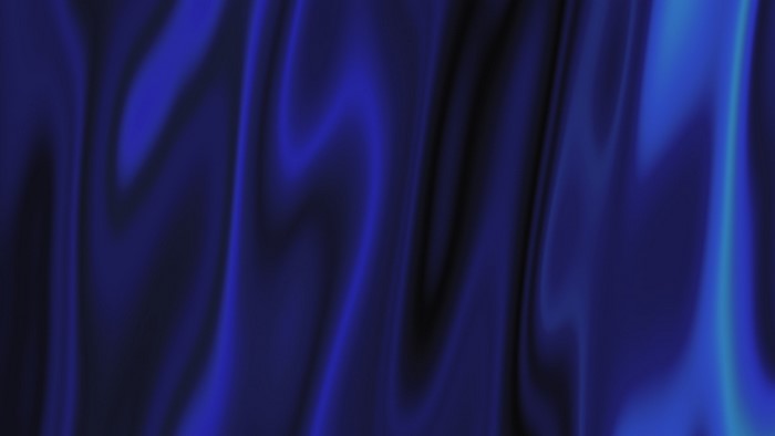 Blue silk fabric with light reflections
