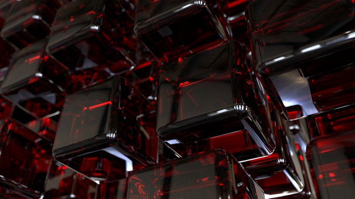 Dark CGI Cubes in 4K