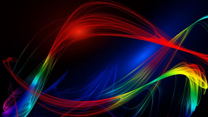 4K Rainbow Waves