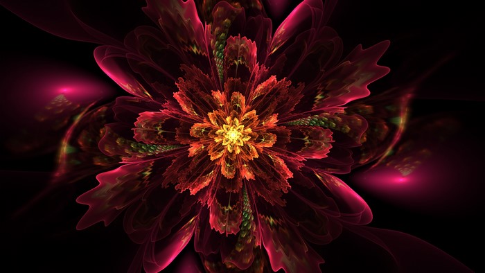 4K Fractal Flower