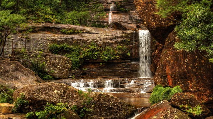 4K Waterfall in a Forest