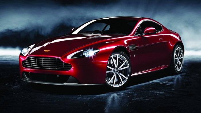 Red Aston Martin Vantage Coupe
