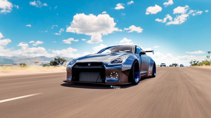 Nissan GT-R NISMO on a desert road