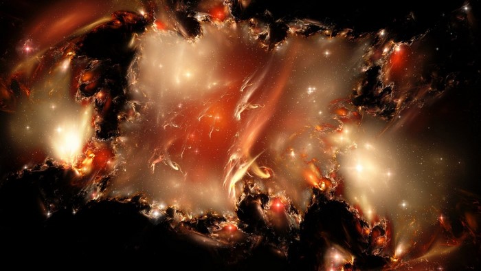 Abstract Nebula with Stars