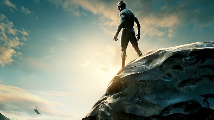 Black Panther standing on a rock