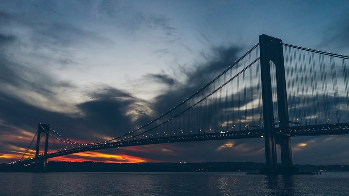 Verrazzano-Narrows Bridge at Dusk