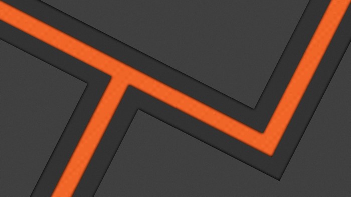 Orange and Gray Geometric Lines