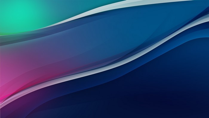 Abstract Blue and Pink Waves