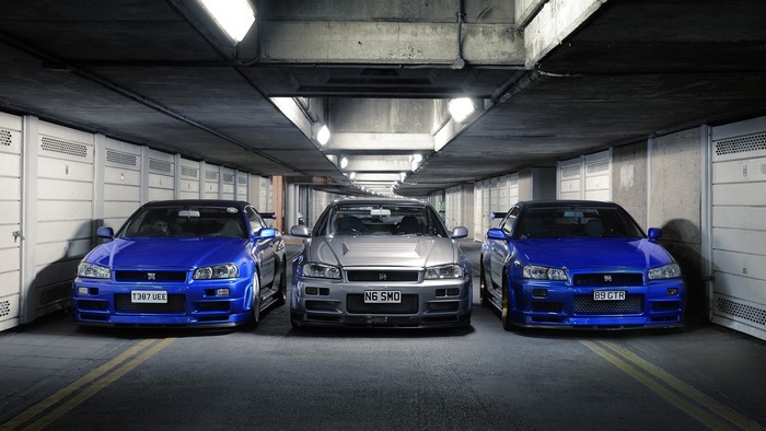 Nissan Skyline GT R R34 Trio