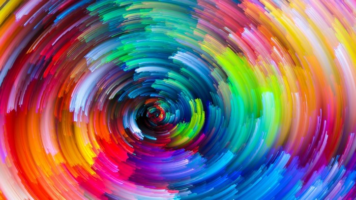 Abstract Swirling Colors