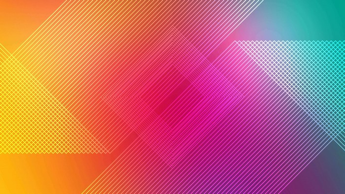 Multicolor gradient with geometric line patterns